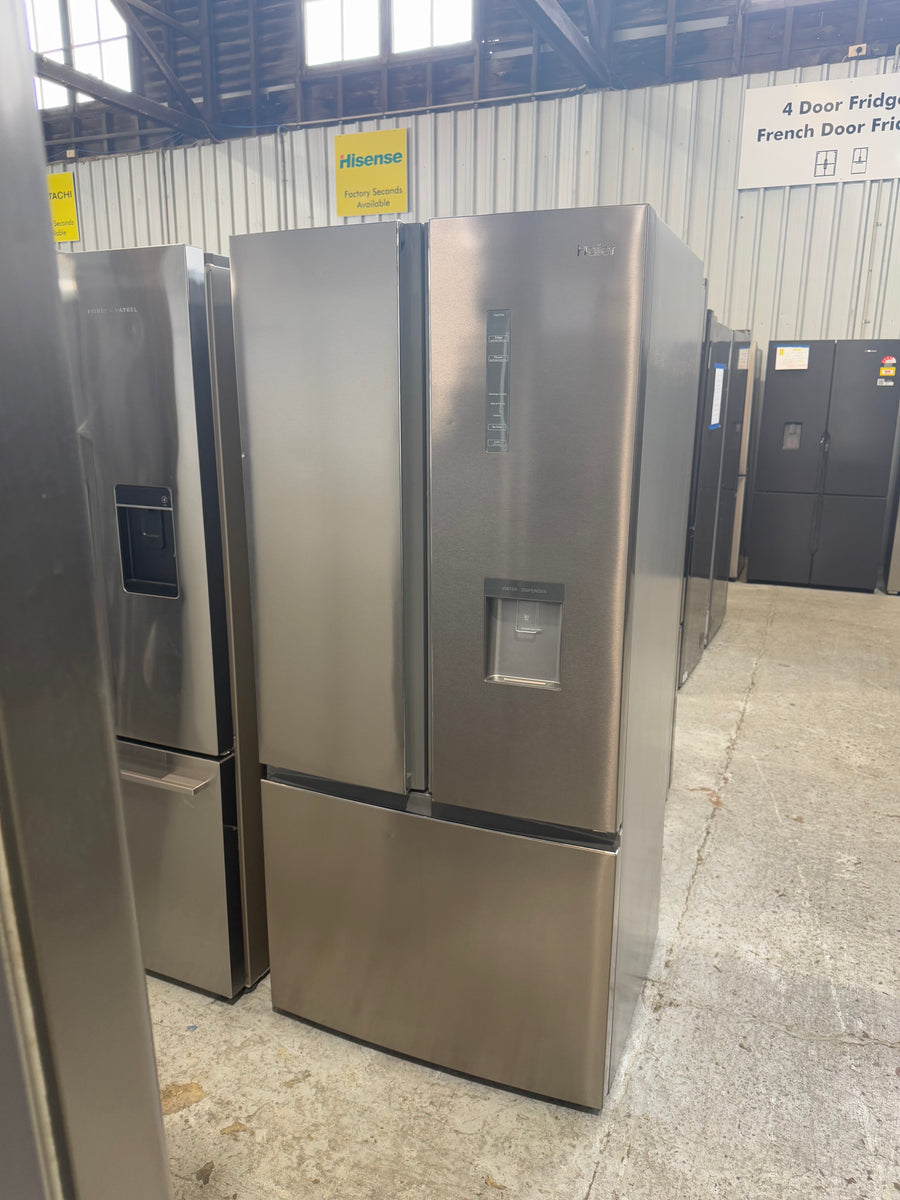 Factory second Haier HRF520FHS – 489L French Door Refrigerator - Second Hand Appliances Geebung