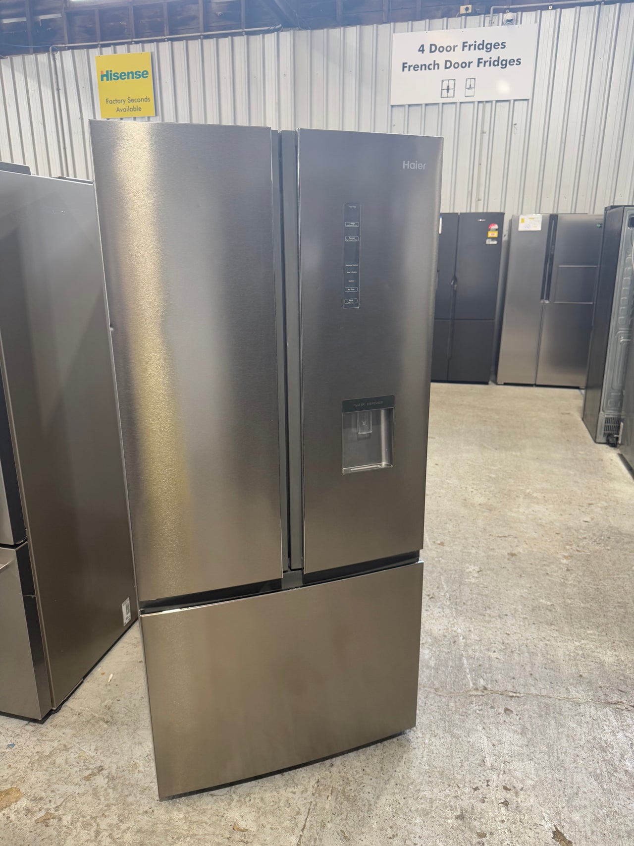Factory second Haier HRF520FHS – 489L French Door Refrigerator - Second Hand Appliances Geebung