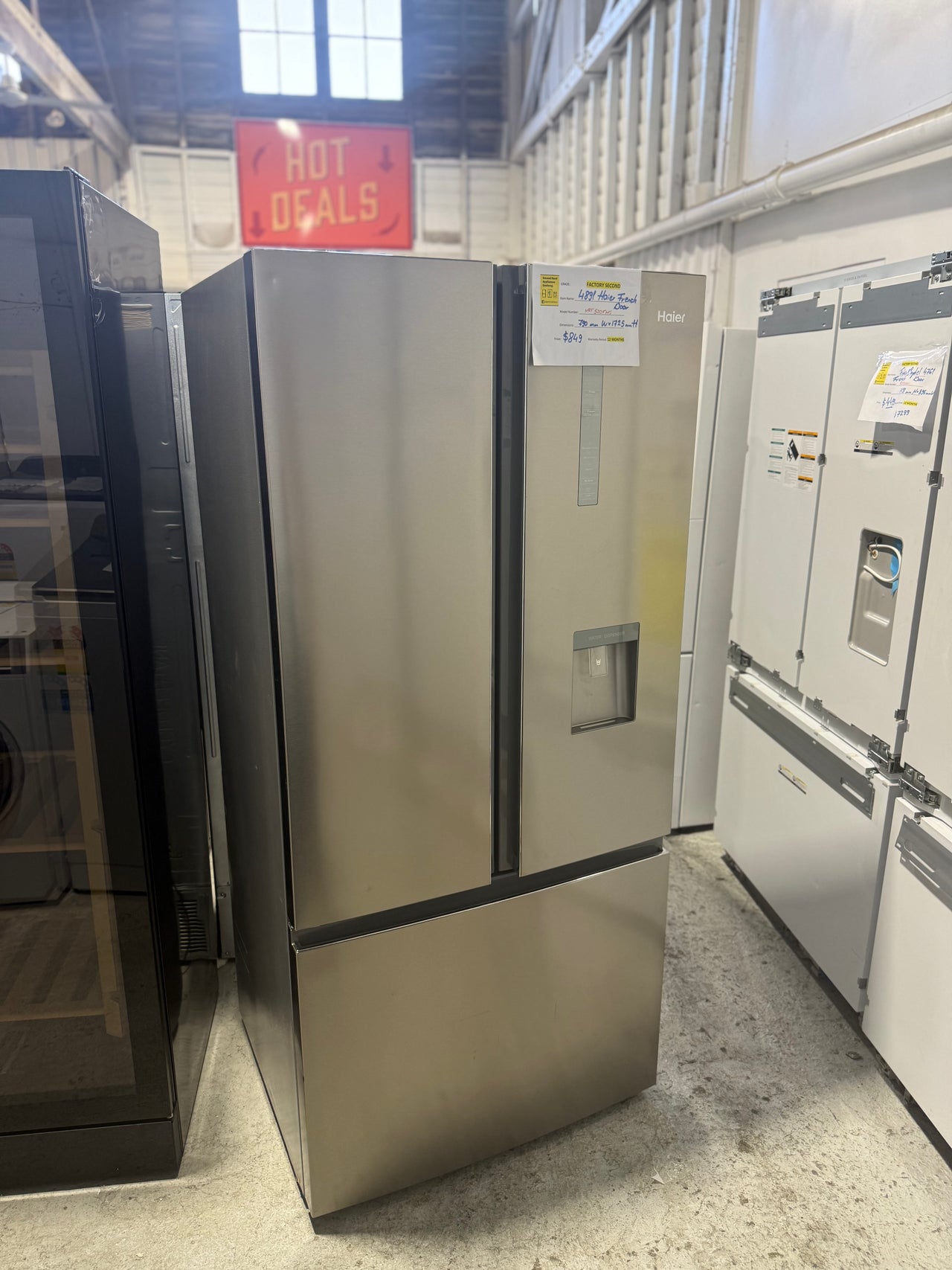 Factory second Haier HRF520FHS – 489L French Door Refrigerator - Second Hand Appliances Geebung