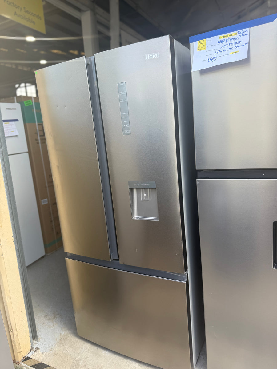 Factory second Haier HRF520FHS – 489L French Door Refrigerator - Second Hand Appliances Geebung