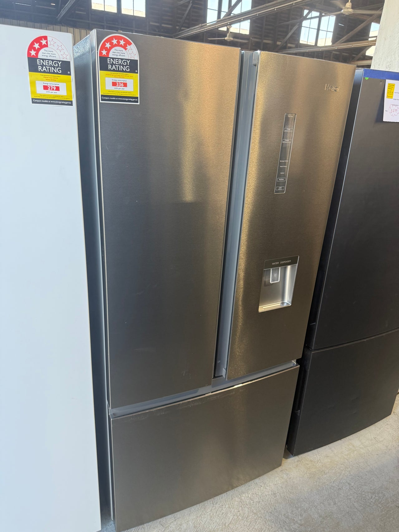 Factory second Haier HRF520FHS – 489L French Door Refrigerator - Second Hand Appliances Geebung