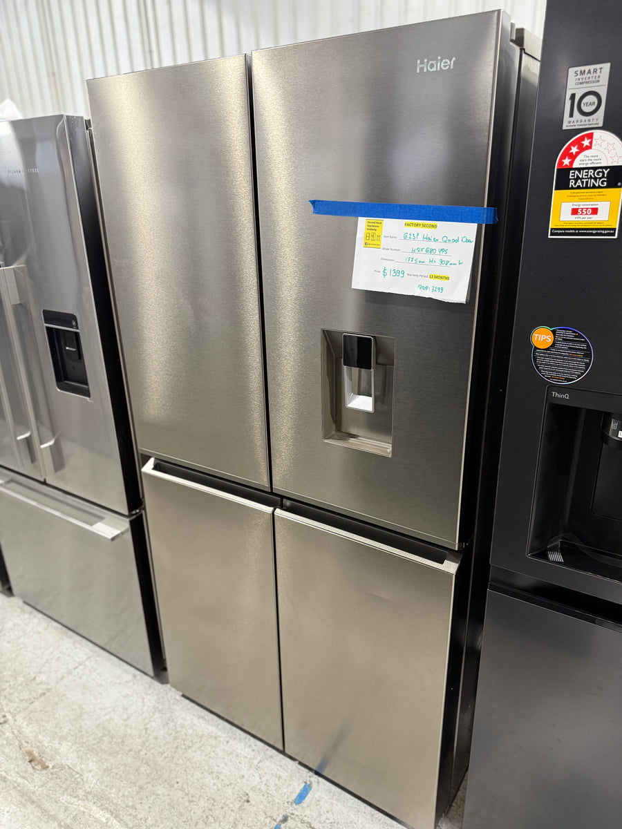 Factory second Haier HRF680YPS 623-liter quad-door refrigerator - Second Hand Appliances Geebung