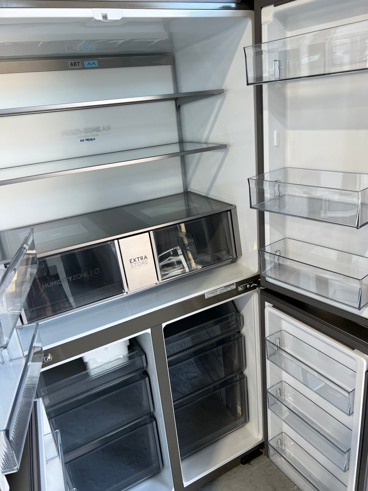 Factory second Haier 623L Quad Door HRF680YS/4.5 star energy - Second Hand Appliances Geebung