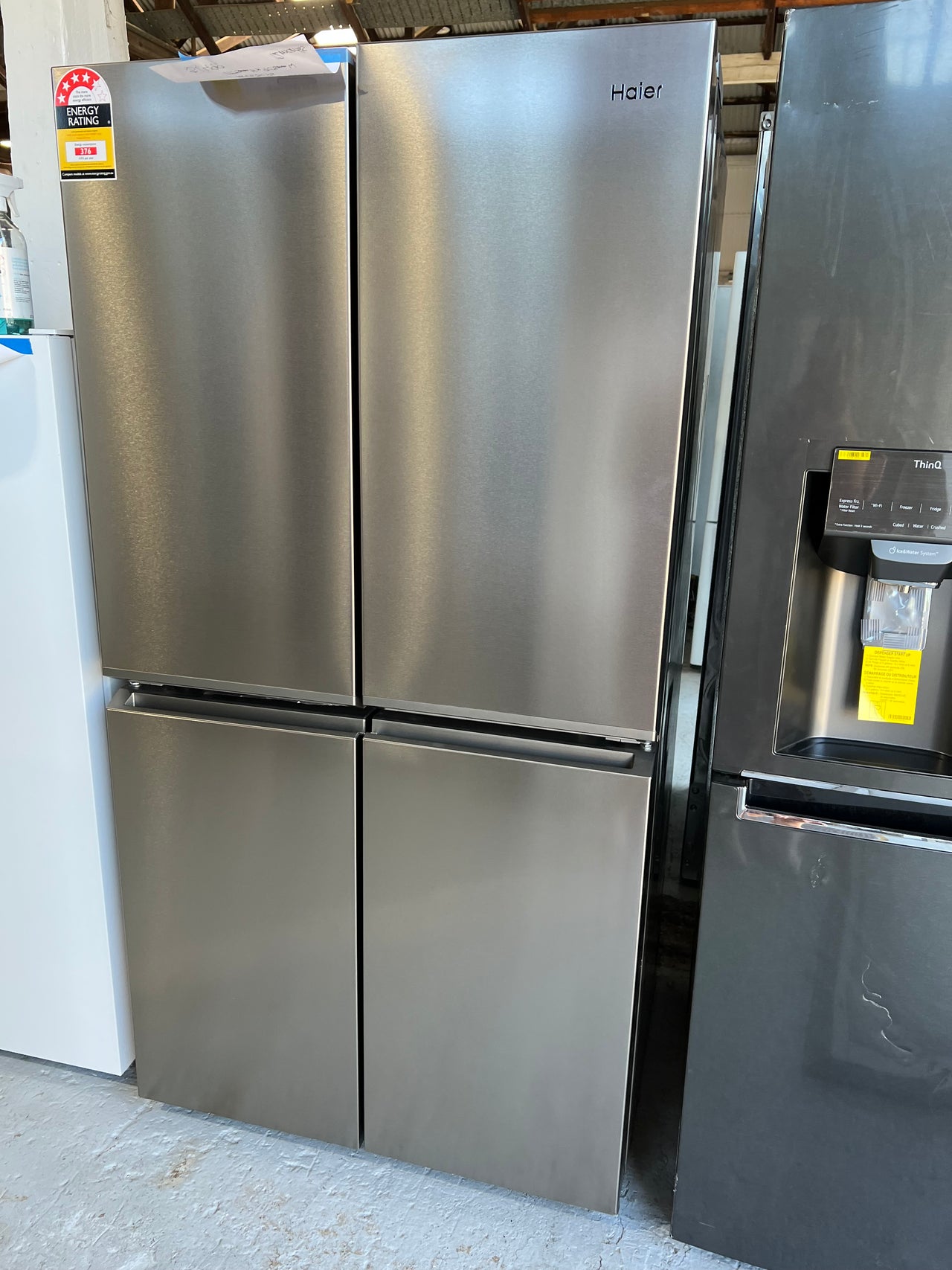 Factory second Haier 623L Quad Door HRF680YS/4.5 star energy - Second Hand Appliances Geebung