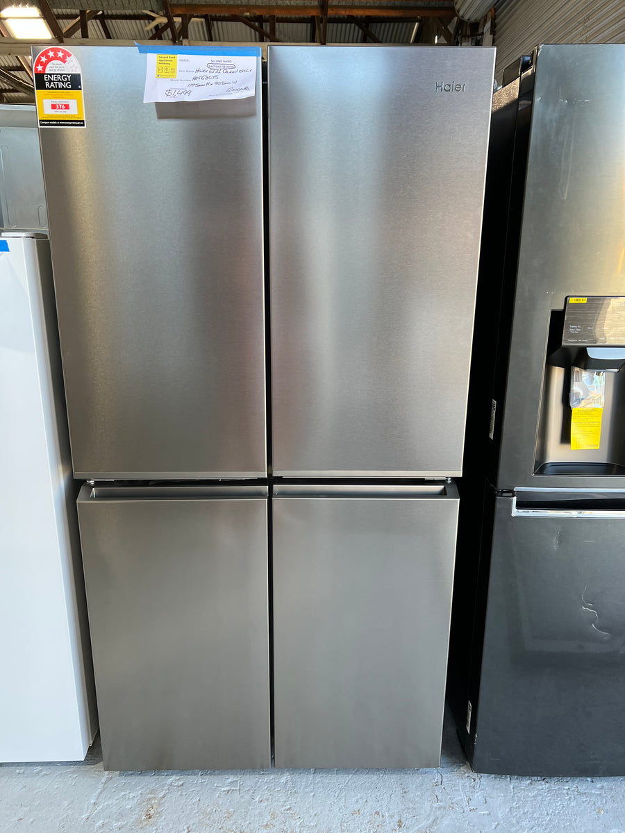 Factory second Haier 623L Quad Door HRF680YS/4.5 star energy - Second Hand Appliances Geebung