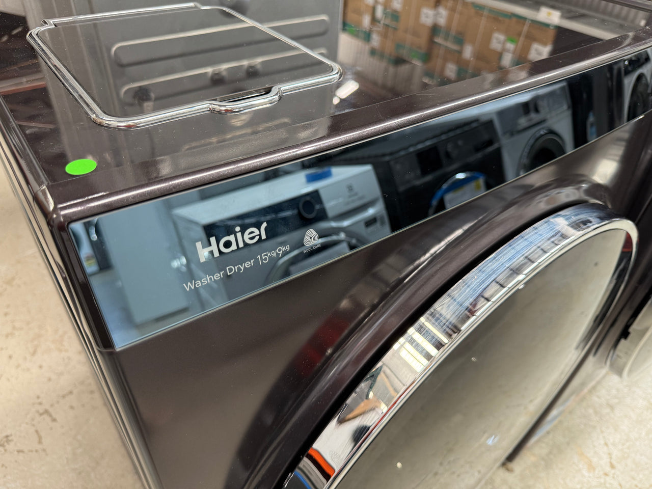 Factory second Haier HWDX1590CTB1 premium 2-in-1 front load washer dryer - Second Hand Appliances Geebung