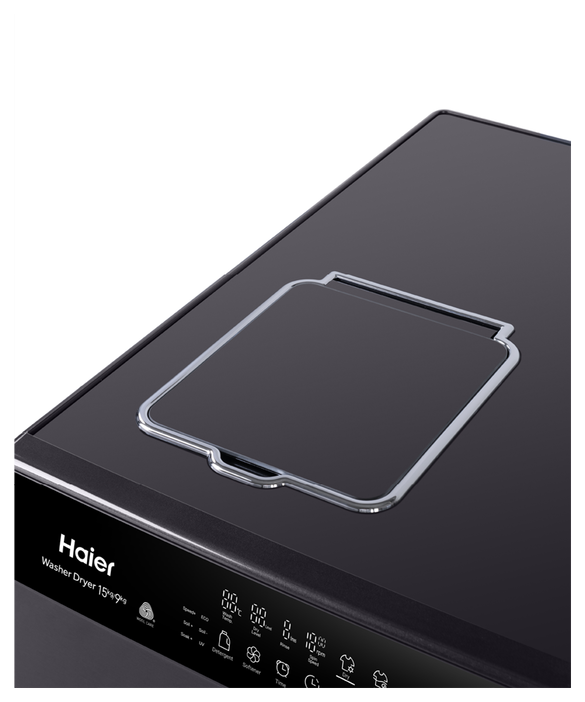 Factory second Haier HWDX1590CTB1 premium 2-in-1 front load washer dryer - Second Hand Appliances Geebung