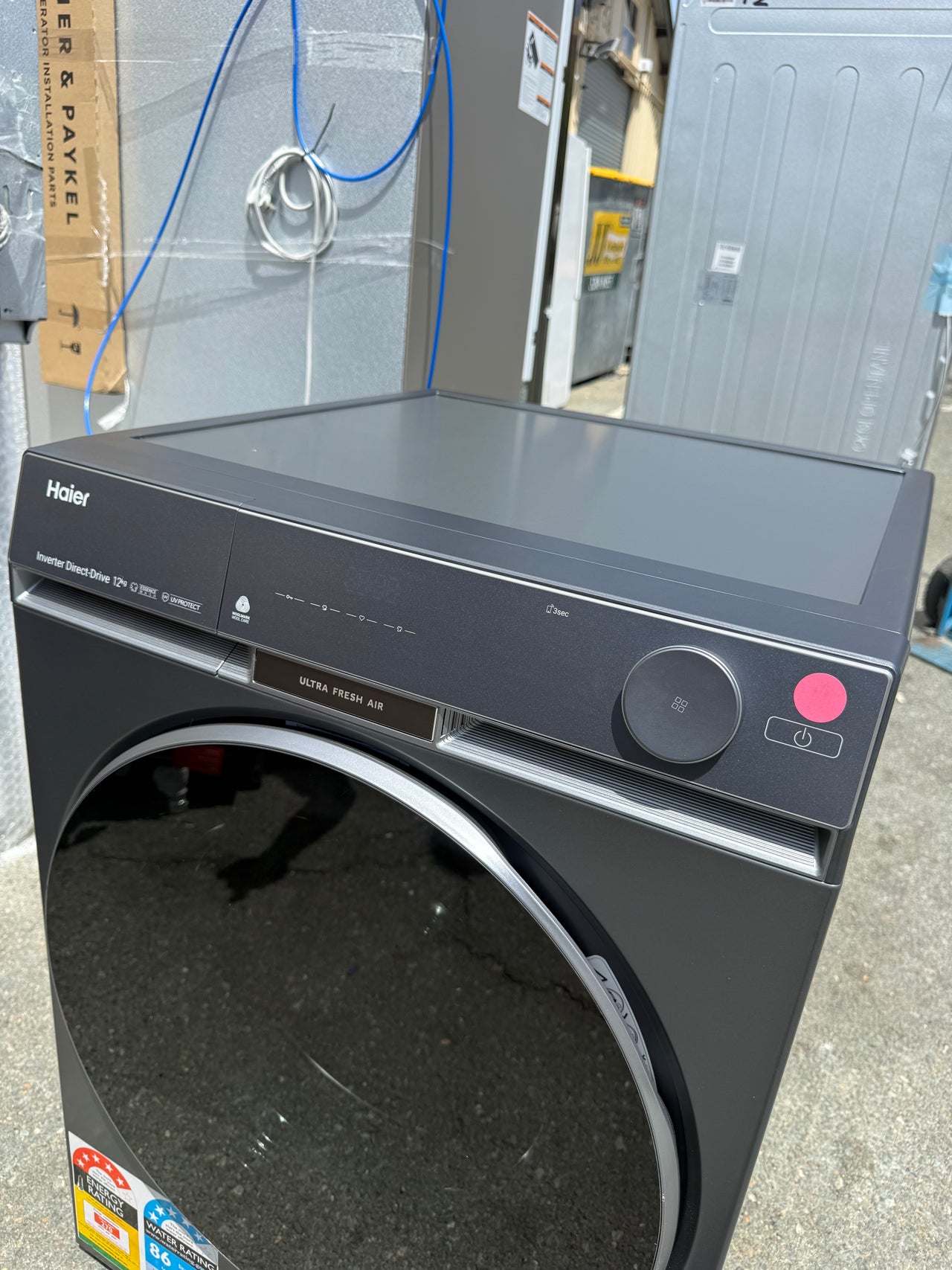 Factory second Haier HWF12DB1 12kg Front Load Washing Machine (NAT) - Second Hand Appliances Geebung