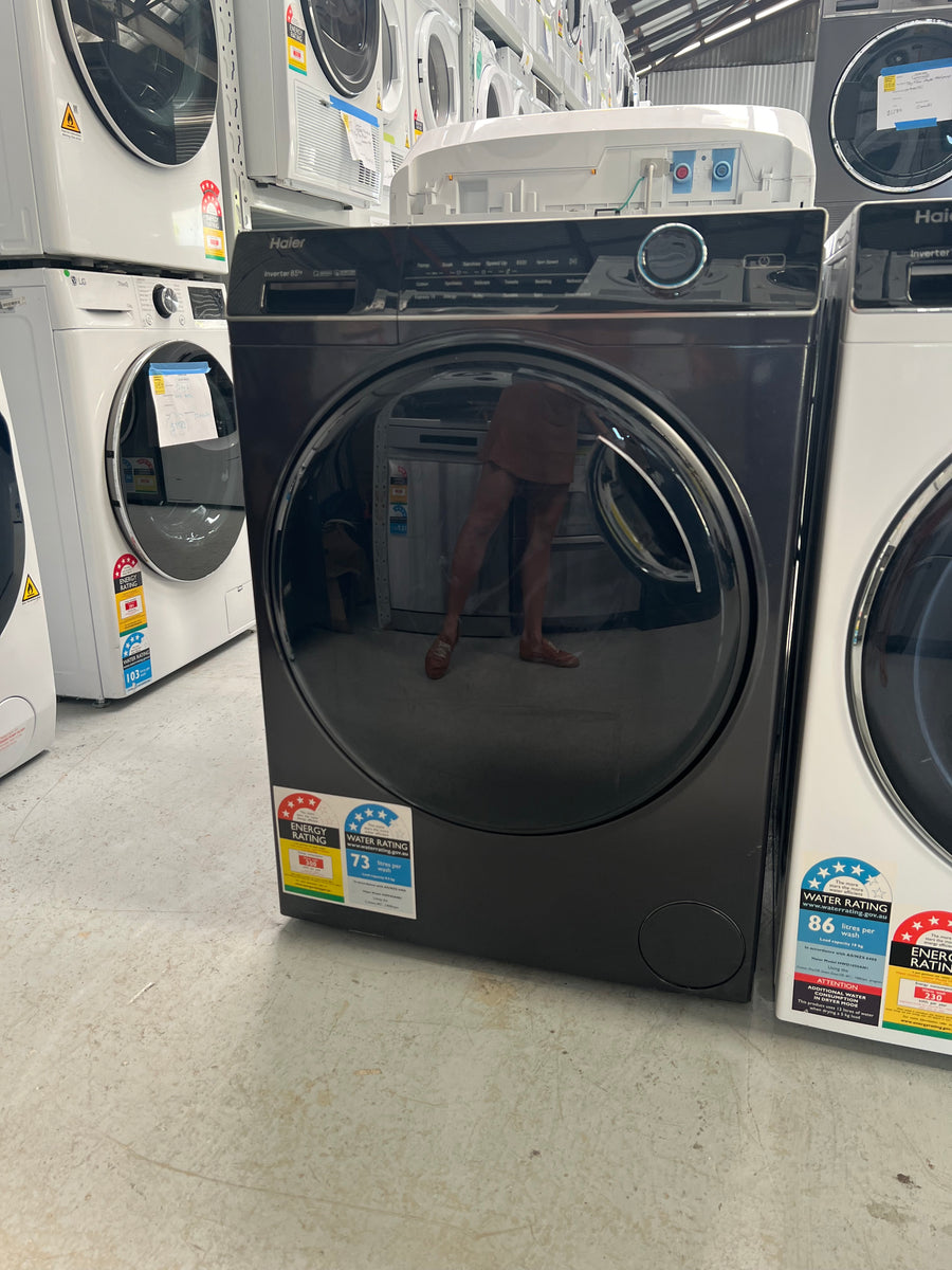 Factory second Haier HWF85ANB1 8.5kg Front Load Washing Machine (Graphite) - Second Hand Appliances Geebung
