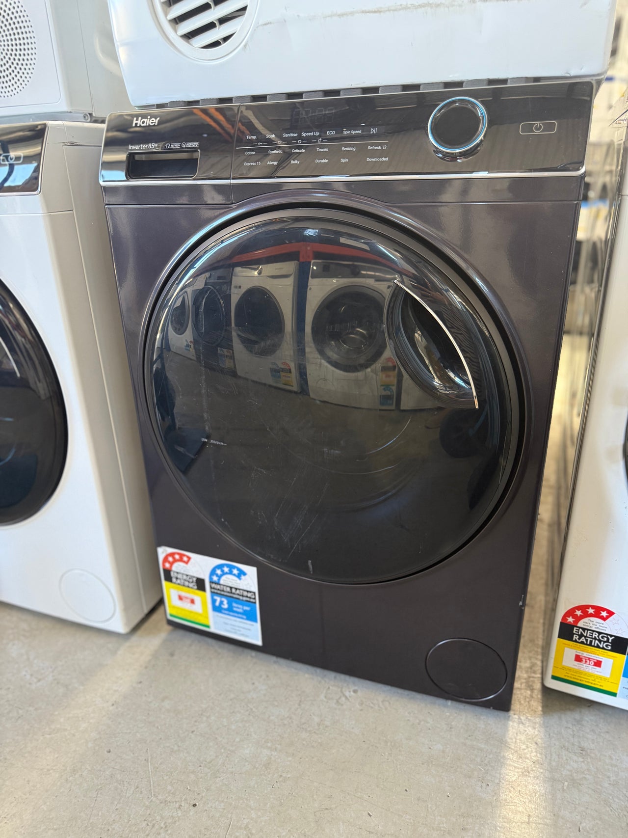 Buy Factory second Haier HWF85ANB1 8.5kg Front Load Washing Machine (Graphite) |  | [product_variant] | Second Hand Appliances Geebung Brisbane