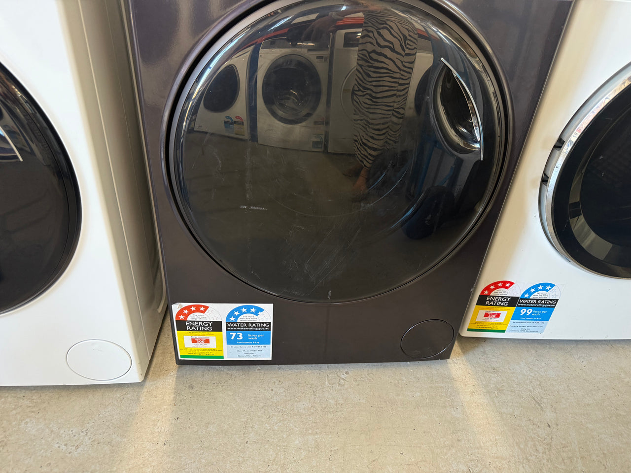 Buy Factory second Haier HWF85ANB1 8.5kg Front Load Washing Machine (Graphite) |  | [product_variant] | Second Hand Appliances Geebung Brisbane