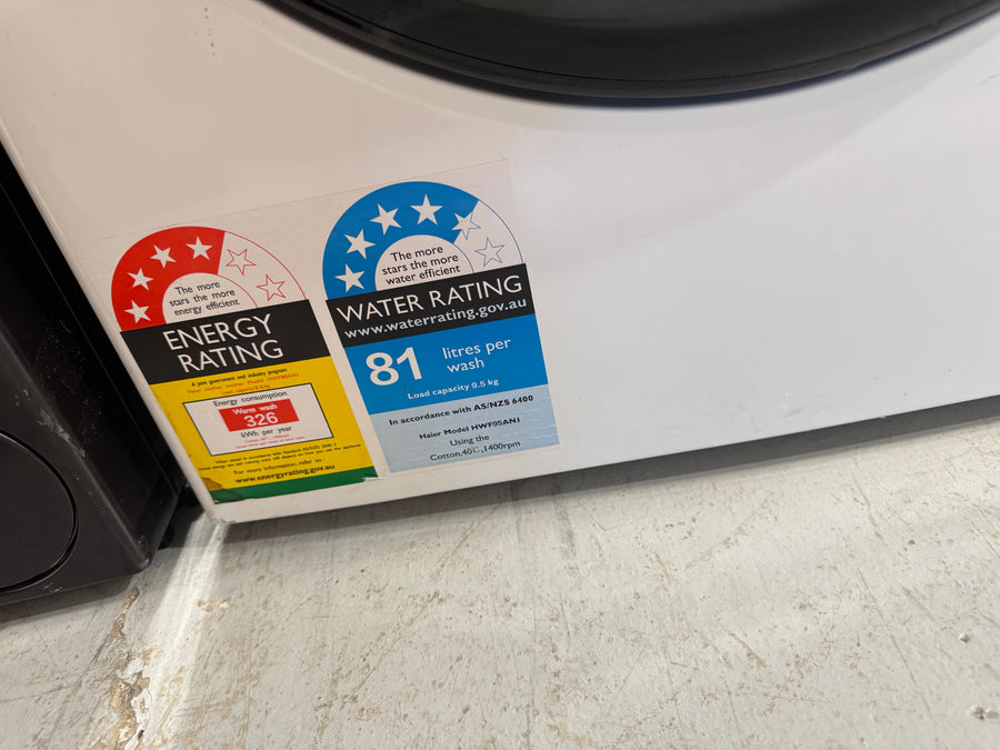 Factory second Haier HWF95AN1 9.5 kg Front Load Washing Machine - Second Hand Appliances Geebung