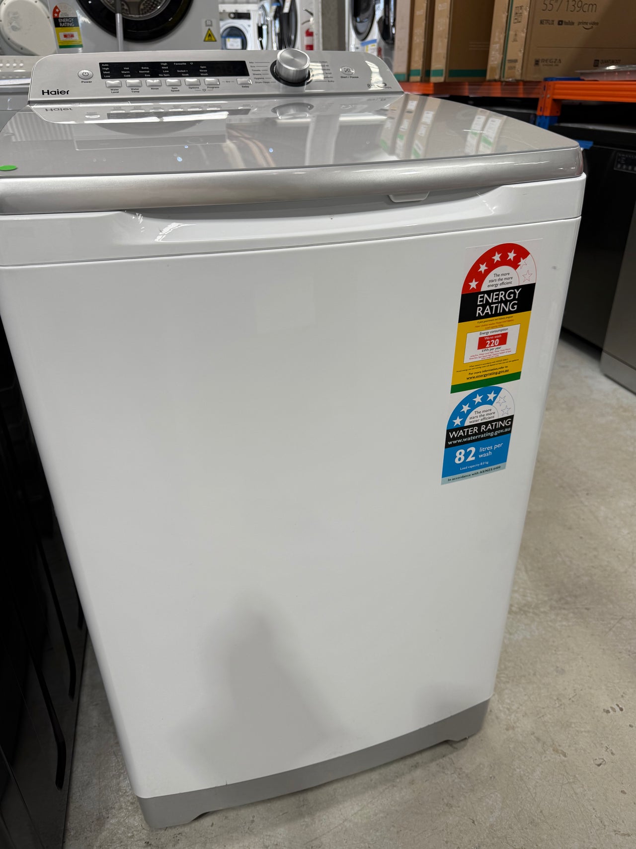 Factory second Haier HWT08AN1 8kg Top Load Washing Machine - Second Hand Appliances Geebung