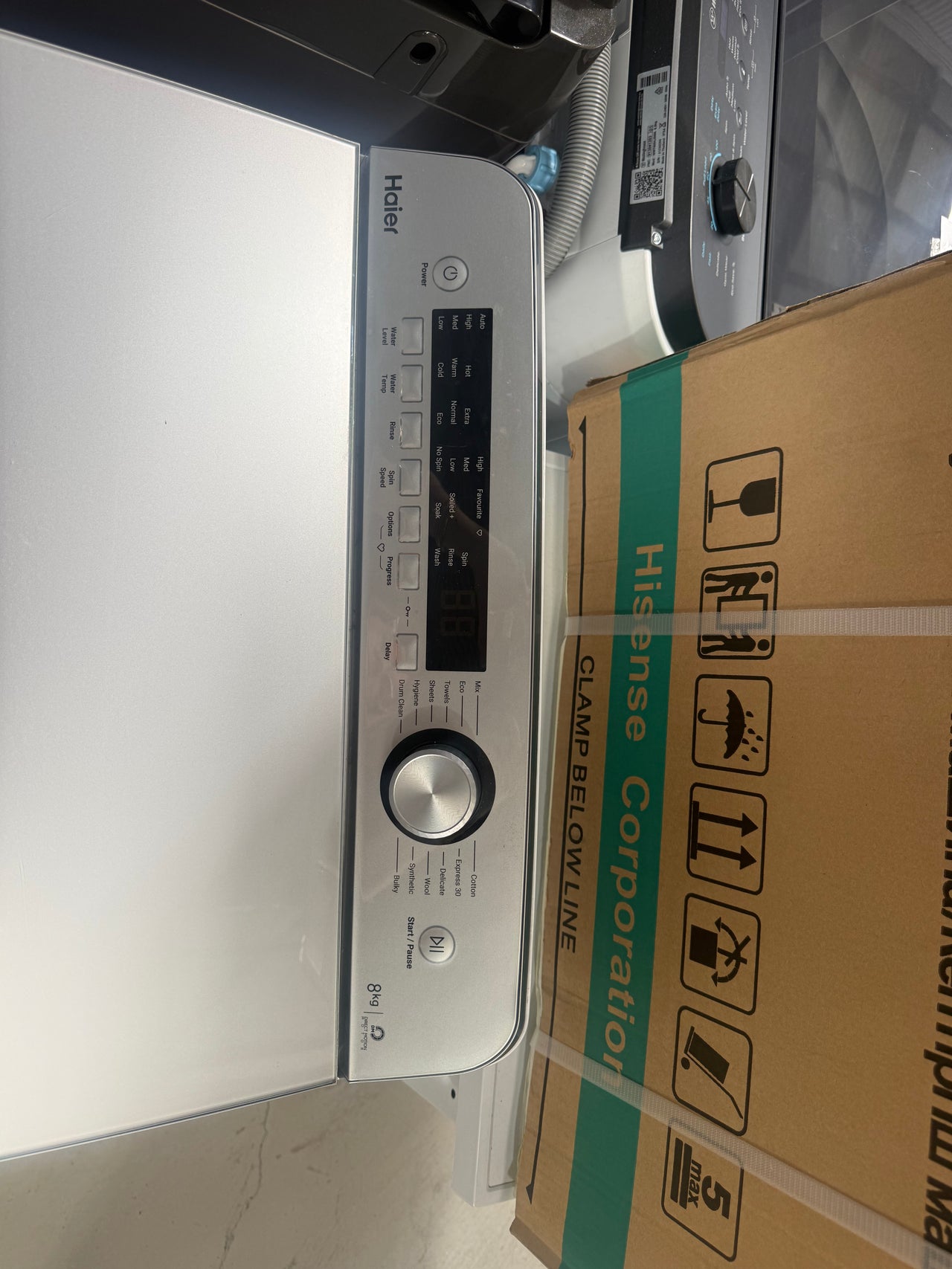 Factory second Haier HWT08AN1 8kg Top Load Washing Machine - Second Hand Appliances Geebung