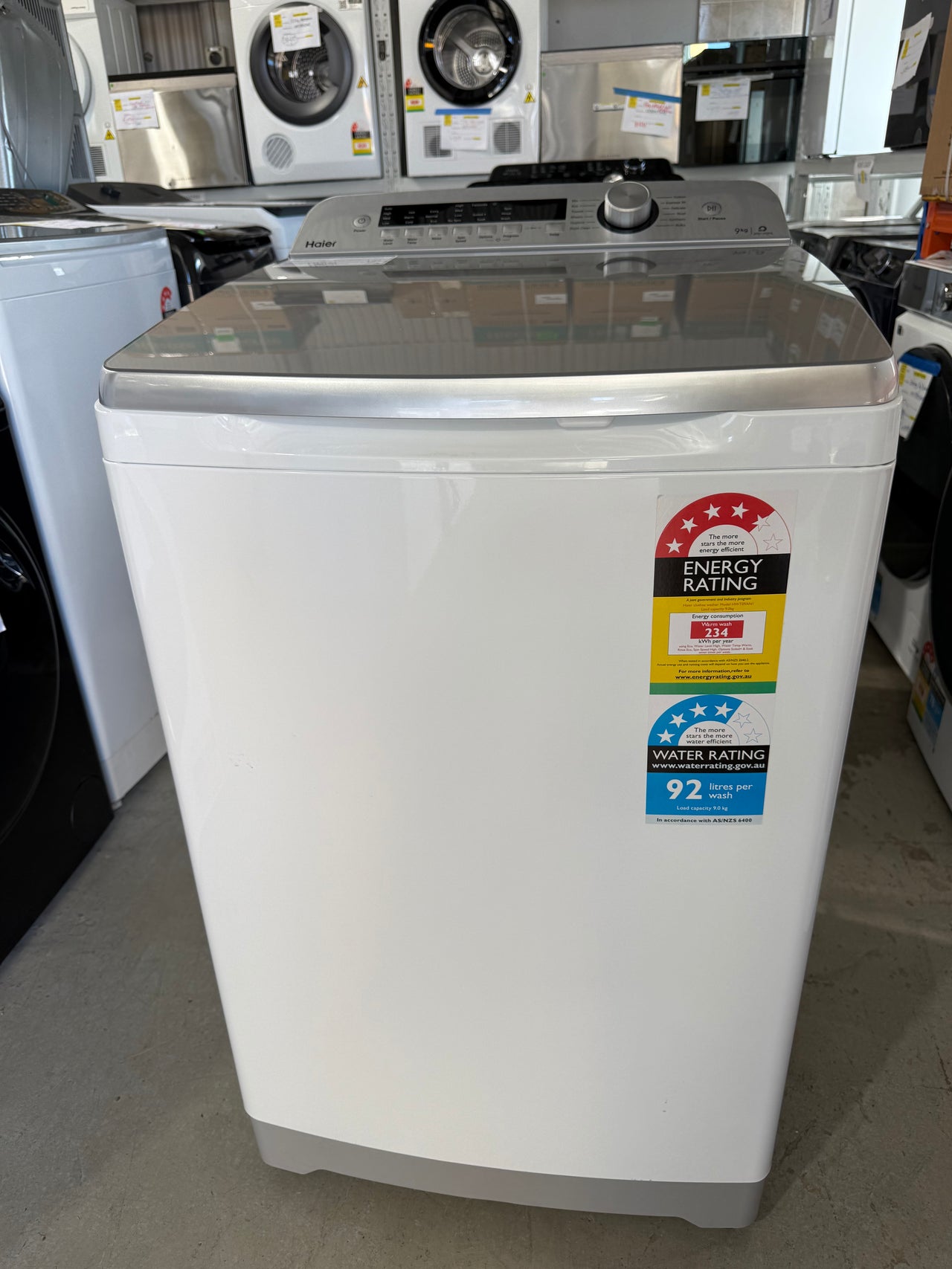 Factory second Haier HWT09AN1 9kg Top Load Washing Machine - Second Hand Appliances Geebung