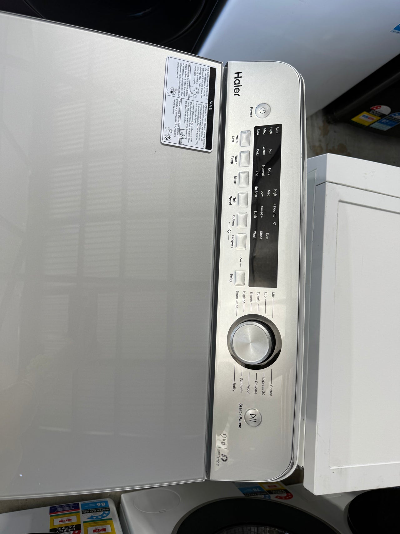 Factory second Haier HWT09AN1 9kg Top Load Washing Machine - Second Hand Appliances Geebung