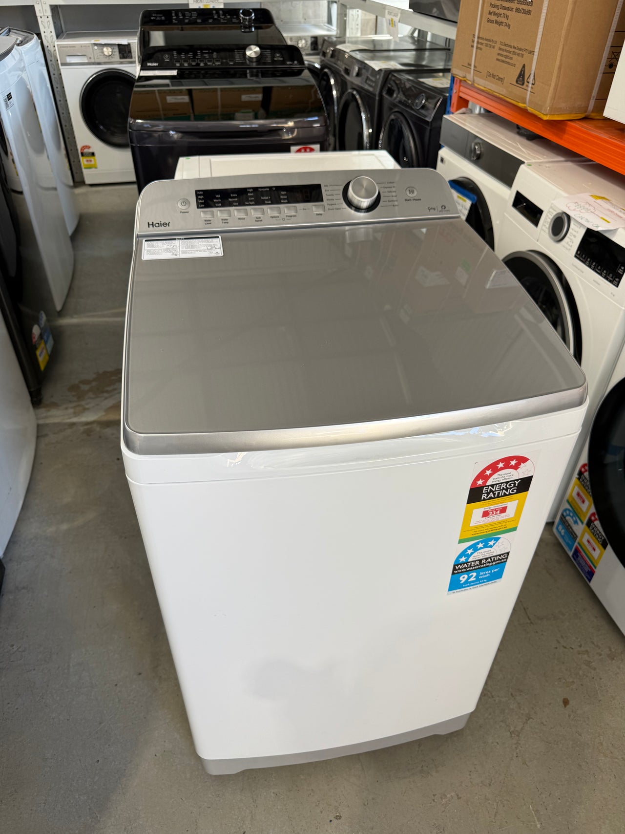 Factory second Haier HWT09AN1 9kg Top Load Washing Machine - Second Hand Appliances Geebung