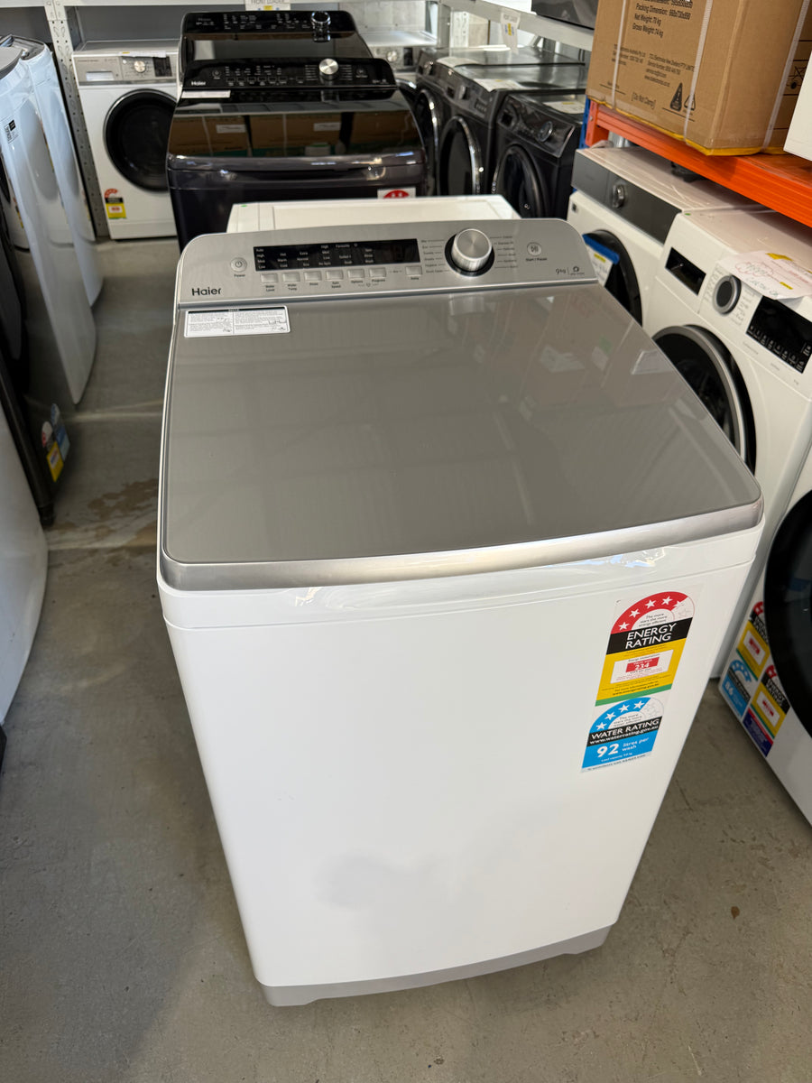 Factory second Haier HWT09AN1 9kg Top Load Washing Machine - Second Hand Appliances Geebung