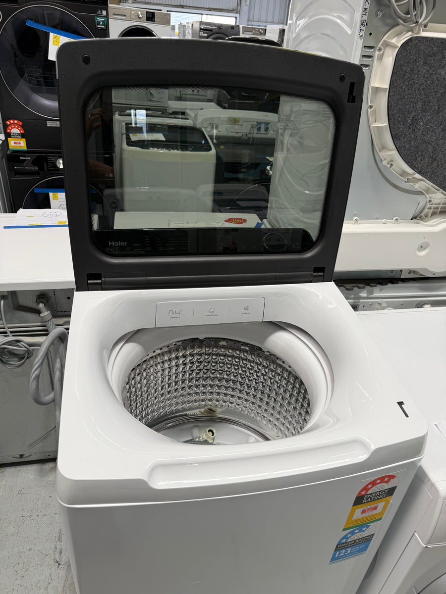 Factory second Haier HWT12AD1 12kg top load washing machine - Second Hand Appliances Geebung