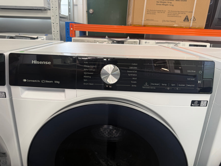 Factory second Hisense 10kg Front Load Washer Model:HWFS1015E - Second Hand Appliances Geebung