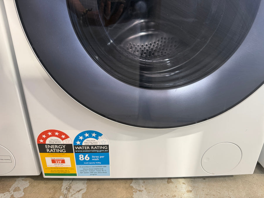 Factory second Hisense 10kg Front Load Washer Model:HWFS1015E - Second Hand Appliances Geebung