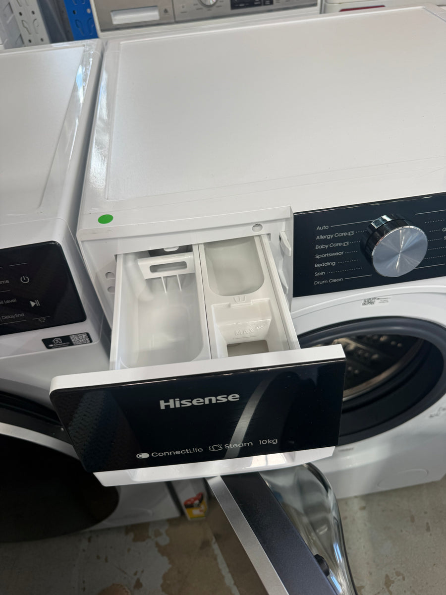 Factory second Hisense 10kg Front Load Washer Model:HWFS1015E - Second Hand Appliances Geebung