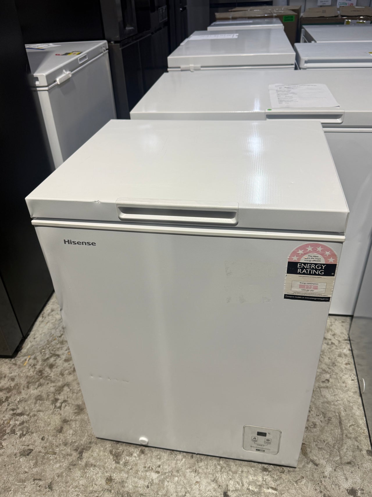 Factory second Hisense 145L Hybrid Chest Freezer HRCF146 - Second Hand Appliances Geebung