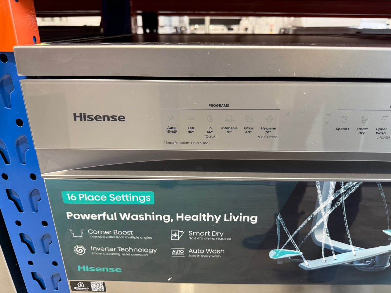Factory second Hisense 16 Place Setting Freestanding Dishwasher – HSAA16FS - Second Hand Appliances Geebung