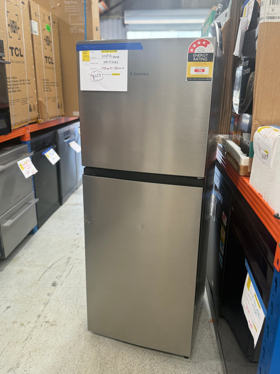 Factory second Hisense 205L Top Mount Fridge – HRTF206S - Second Hand Appliances Geebung