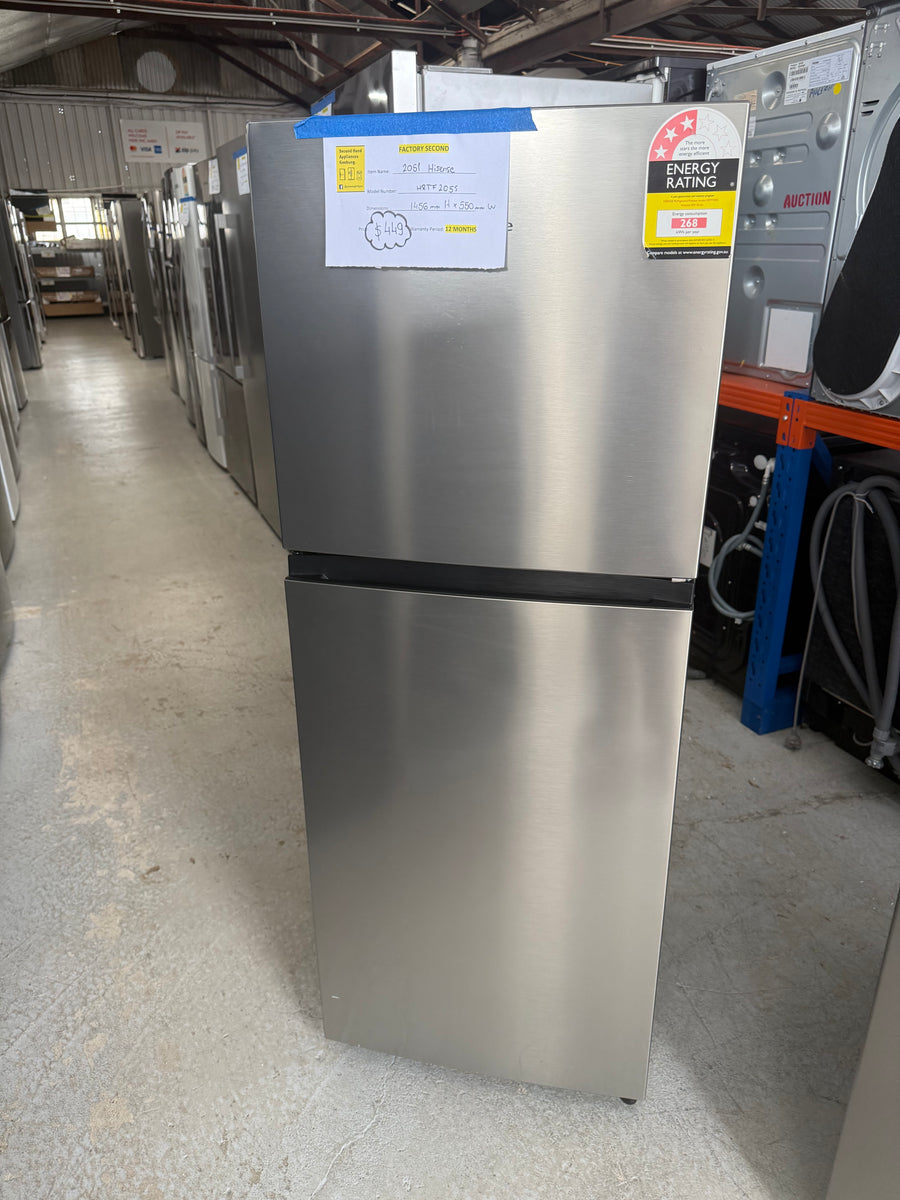 Factory second Hisense 205L Top Mount Refrigerator Model:HRTF205S - Second Hand Appliances Geebung