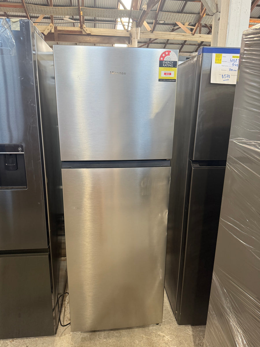 Factory second Hisense 326L Top-Mount Refrigerator – Stainless Steel  Model: HRTF326S - Second Hand Appliances Geebung