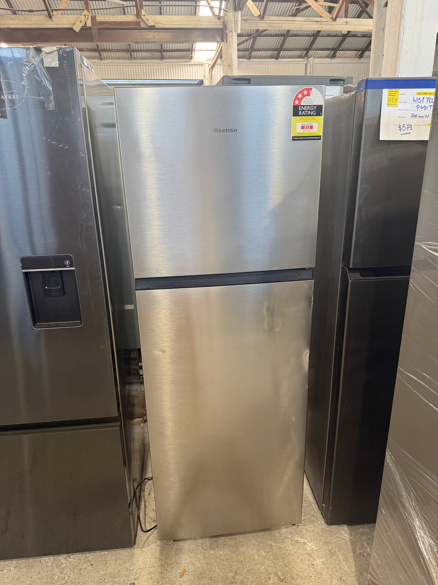 Factory second Hisense 326L Top-Mount Refrigerator – Stainless Steel  Model: HRTF326S - Second Hand Appliances Geebung