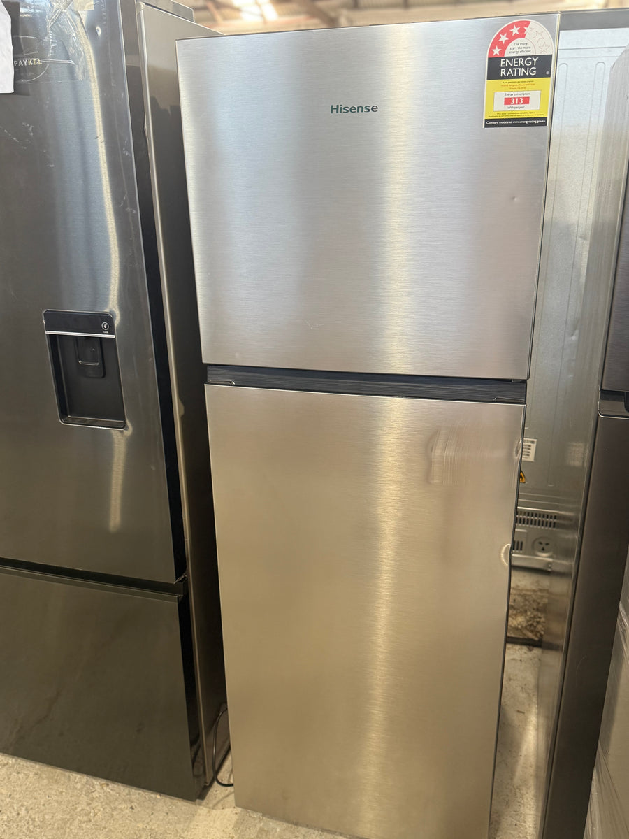 Factory second Hisense 326L Top-Mount Refrigerator – Stainless Steel  Model: HRTF326S - Second Hand Appliances Geebung