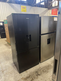 Thumbnail for Buy Factory second Hisense 482L PureFlat Bottom Mount Refrigerator – Black Steel |  | [product_variant] | Second Hand Appliances Geebung Brisbane