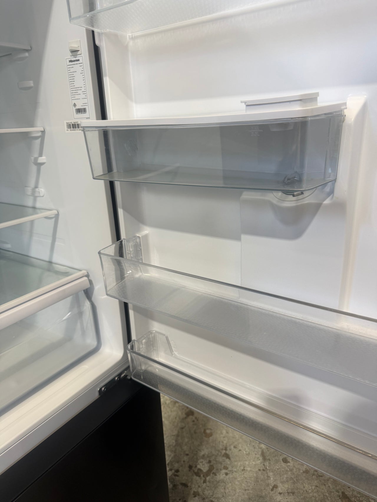 Buy Factory second Hisense 482L PureFlat Bottom Mount Refrigerator – Black Steel |  | [product_variant] | Second Hand Appliances Geebung Brisbane