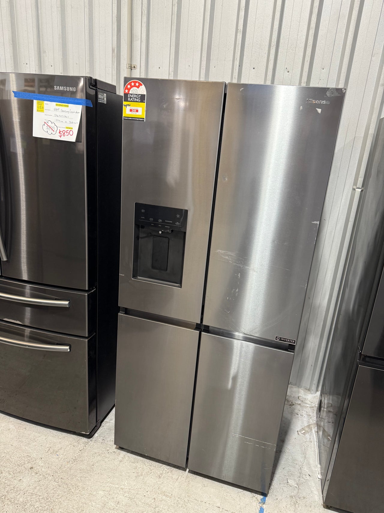 Factory second Hisense 483L French Door Refrigerator HRCD483TBW - Second Hand Appliances Geebung