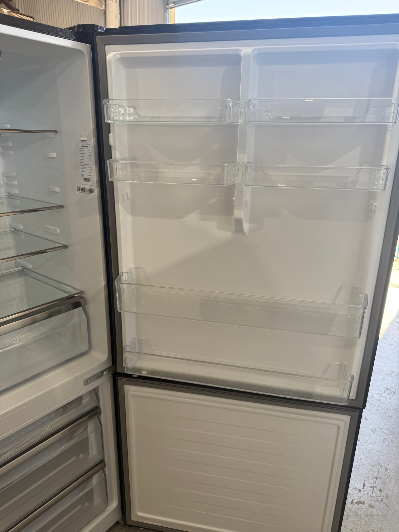 Buy Factory second Hisense 483L PureFlat Bottom Mount Refrigerator HRBM483B |  | [product_variant] | Second Hand Appliances Geebung Brisbane