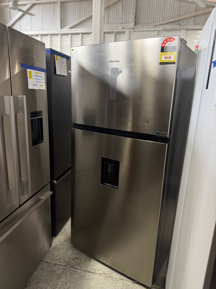 Factory second Hisense 496L Top Mount refrigerator HRTF496SW - Second Hand Appliances Geebung