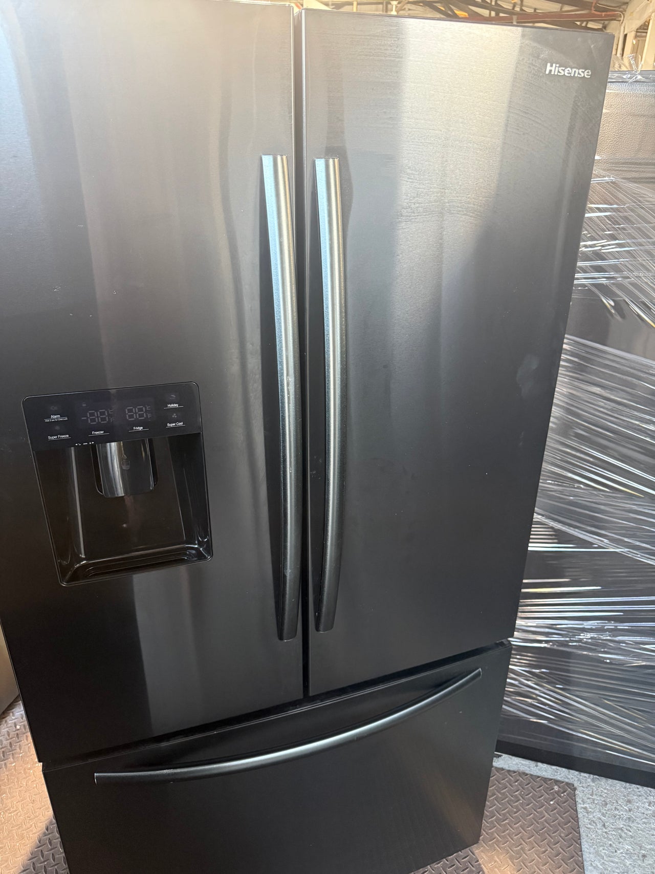 Buy Factory second Hisense 577L French Door Fridge – Black Steel  Model: HRFD577B |  | [product_variant] | Second Hand Appliances Geebung Brisbane