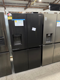 Thumbnail for Factory second Hisense 585L French Door Fridge Black Steel with Dark Interior HRCD585BWB - Second Hand Appliances Geebung