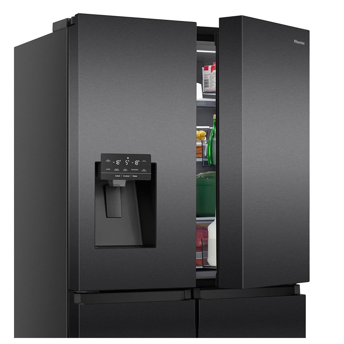 Factory second Hisense 585L PureFlat Eclipse Refrigerator Dark Stainless Steel HRCD586TBWB - Second Hand Appliances Geebung