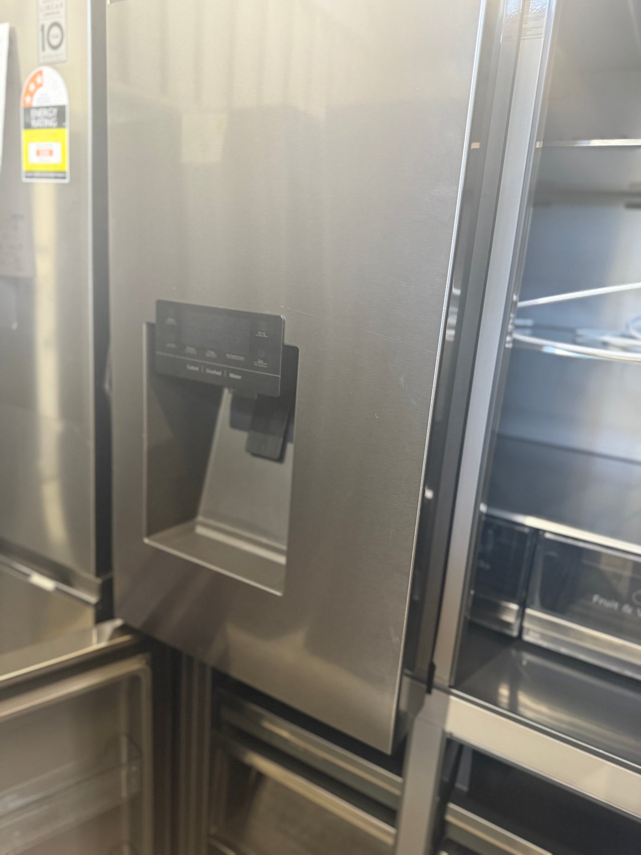 Factory second Hisense 585L PureFlat Eclipse Refrigerator Dark Stainless Steel HRCD586TBWB - Second Hand Appliances Geebung