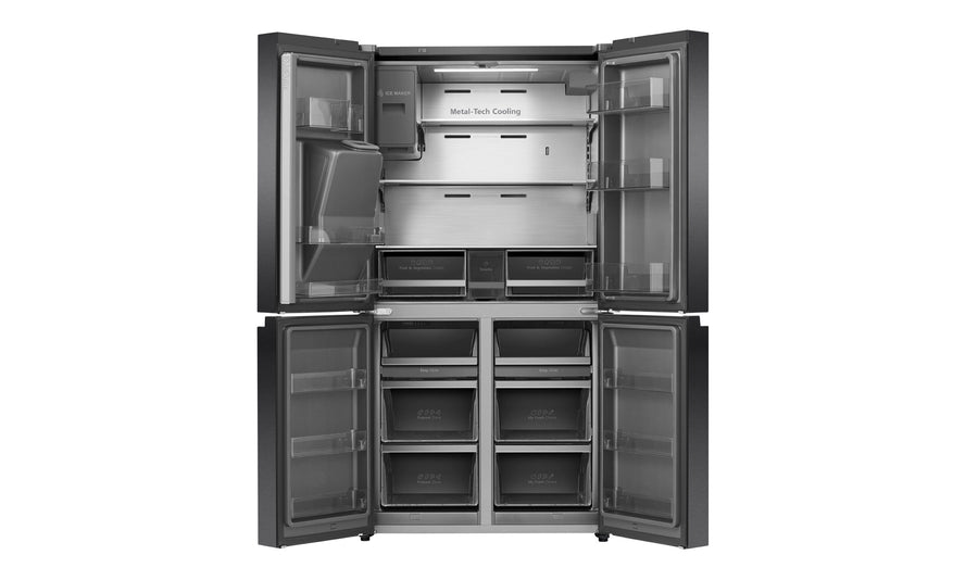 Factory second Hisense 585L PureFlat Eclipse Refrigerator Dark Stainless Steel HRCD586TBWB - Second Hand Appliances Geebung