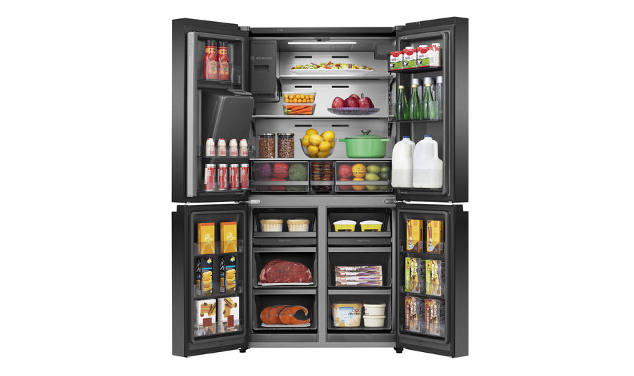 Factory second Hisense 585L PureFlat Eclipse Refrigerator Dark Stainless Steel HRCD586TBWB - Second Hand Appliances Geebung