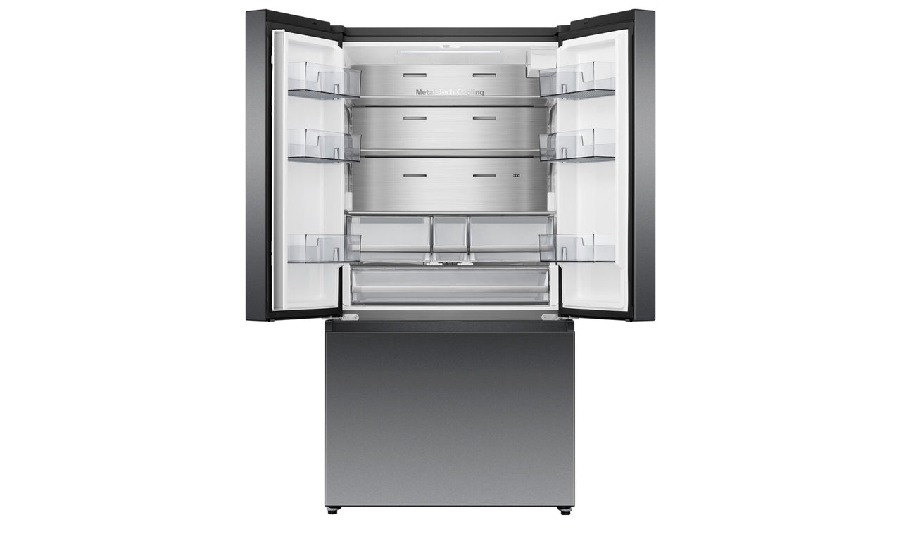 Factory second Hisense 634 L PureFlat™ French Door Refrigerator – HRFD634BW (Dark Stainless Steel) - Second Hand Appliances Geebung