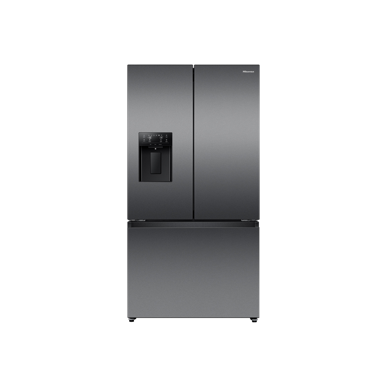 Factory second Hisense 634 L PureFlat™ French Door Refrigerator – HRFD634BW (Dark Stainless Steel) - Second Hand Appliances Geebung