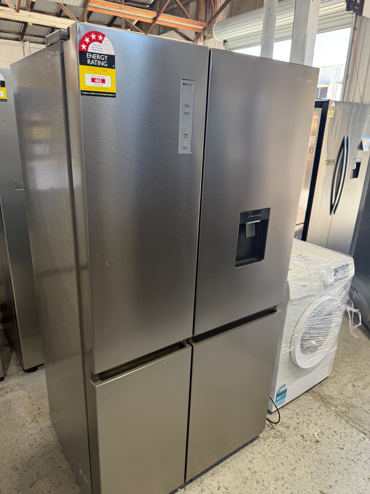 Factory second Hisense 649L Side By Side Refrigerator HRSBS649SW - Second Hand Appliances Geebung