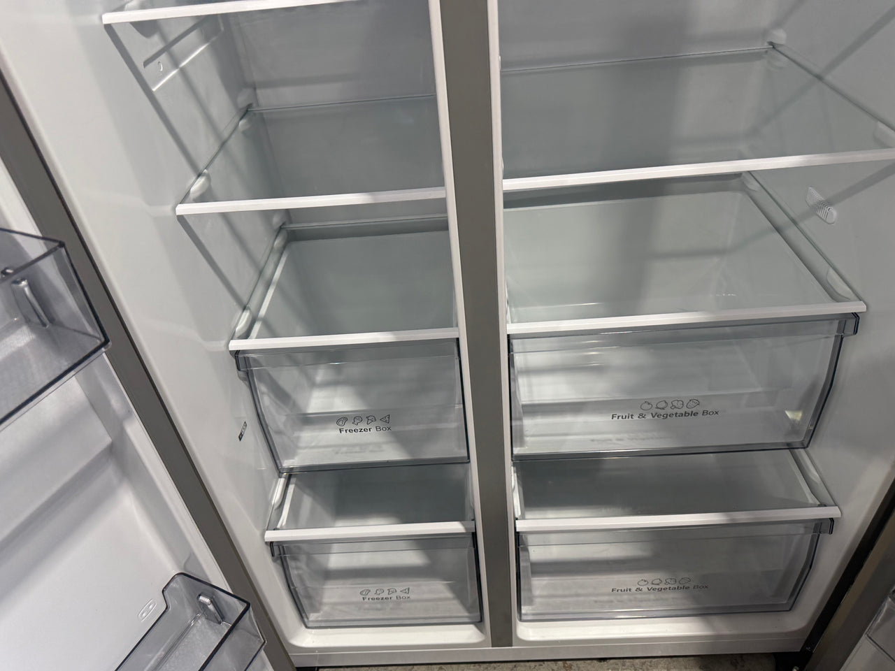Factory second Hisense 649L Side By Side Refrigerator HRSBS649SW - Second Hand Appliances Geebung