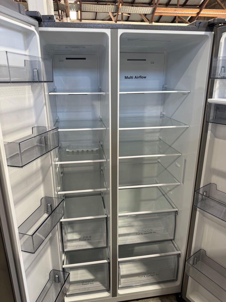 Factory second Hisense 649L Side By Side Refrigerator HRSBS649SW - Second Hand Appliances Geebung