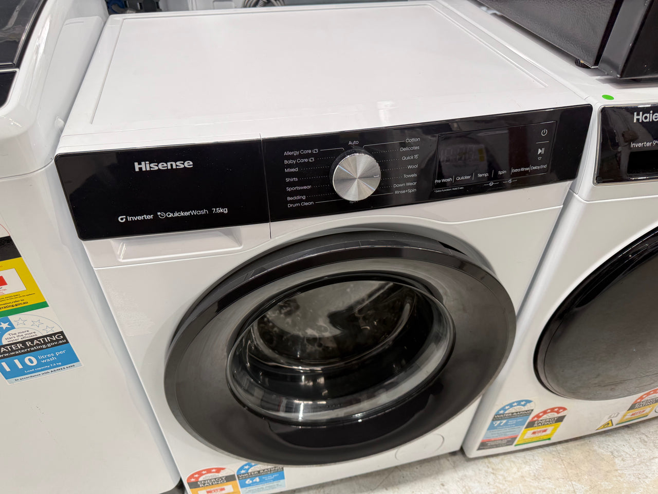 Factory second Hisense 7.5kg Series 3 Front Load Washing Machine HWFS7514S - Second Hand Appliances Geebung